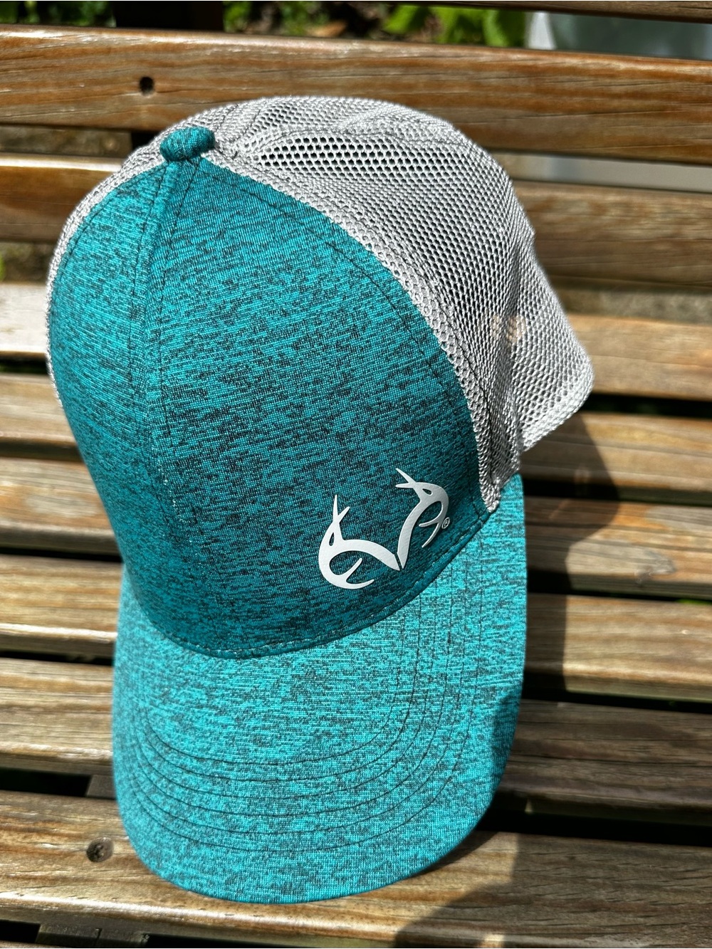 Realtree Outfitters Teal/Gray Mesh SnapBack Trucker Cap